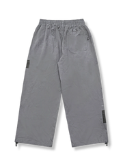 パッチワークデザイン ドローストリング カジュアルパンツ