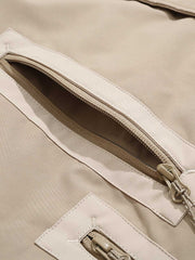 ドローストリング ジップポケット付き ダウンジャケット