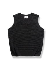 ワッフルニットベスト