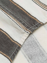 ブラック&ホワイト ストライプシャツ