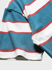 ブルー&ホワイト ストライプTシャツ