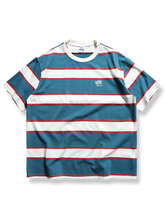 ブルー&ホワイト ストライプTシャツ