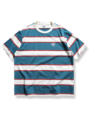 ブルー&ホワイト ストライプTシャツ
