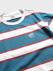 ブルー&ホワイト ストライプTシャツ