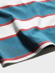 ブルー&ホワイト ストライプTシャツ