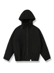 マジックテープフード付き 中綿ジャケット