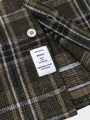 微起毛加工 チェック柄 長袖シャツ