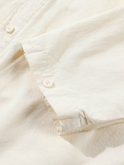 刺し子 Vネックベースボールシャツ