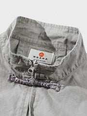 チャイナボタン付き スタンドカラージャケット