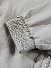 チャイナボタン付き スタンドカラージャケット