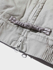 チャイナボタン付き スタンドカラージャケット