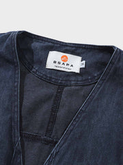 微起毛加工 ノーカラーはんてん