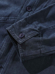 微起毛加工 ノーカラーはんてん