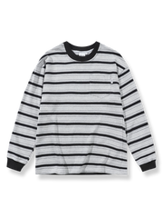 ラウンドネック コットン長袖Tシャツ