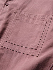 開襟ダブルポケット半袖シャツ