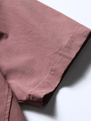 開襟ダブルポケット半袖シャツ