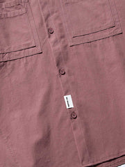 開襟ダブルポケット半袖シャツ