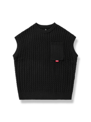 ポケット付き ニットベスト