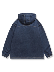 フード付き デニムジャケット