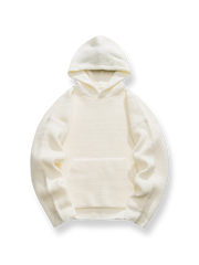 3色展開 ニット フード付きスウェット