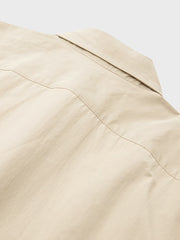 ボタン付きレトロ Aライン長袖シャツ