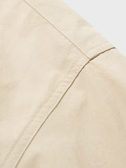 ボタン付きレトロ Aライン長袖シャツ