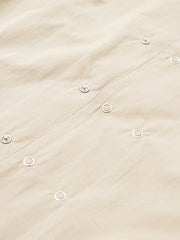 ボタン付きレトロ Aライン長袖シャツ