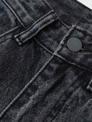 レトロウォッシュグラデーションダメージジーンズ