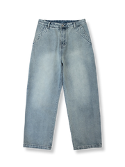 ウォッシュド加工 デニムパンツ