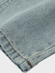 穴あきダメージ ストレートデニムパンツ