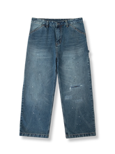 ペイント加工 ダメージデニムパンツ