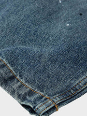 ペイント加工 ダメージデニムパンツ