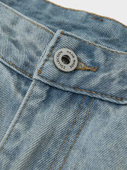 スプラッター柄 ワイドデニムパンツ