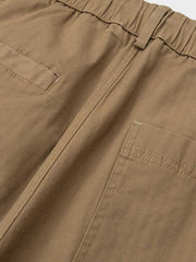 ヘリンボーン柄 ドローストリング スラックス