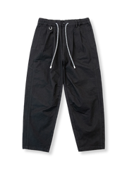 ヘリンボーン柄 ドローストリング スラックス