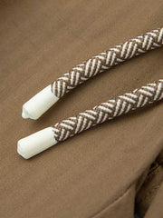 ヘリンボーン柄 ドローストリング スラックス