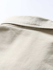 切り替えデザイン酵素洗いカジュアルシャツ