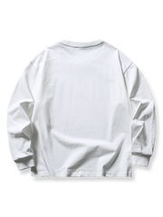 ヤシの木刺繍入り長袖Tシャツのフロントビュー