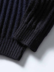 製品画像
"ストライプ ニット編み カーディガン、リブ編みの裾デザインでフィット感を向上させ、精緻なストライプ編みが視覚的にスタイルを引き立てるカーディガン、柔らかく伸縮性のあるニット素材"
詳細画像
"ストライプ編みが特徴的なニットカーディガン、リブ編みの裾デザインで着心地とフィット感を向上、柔らかなニット素材で暖かさと伸縮性を提供、ネイビーとコーヒー色の2色展開"