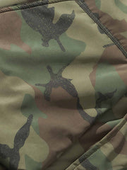 迷彩柄 フード付き ダウンジャケット