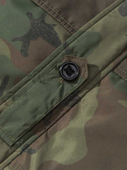 迷彩柄 フード付き ダウンジャケット