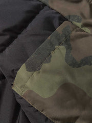 迷彩柄 フード付き ダウンジャケット