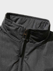 不規則ジッパーポケット 中綿フライトジャケット