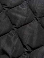 不規則ジッパーポケット 中綿フライトジャケット