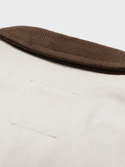 襟コーデュロイ配色切替 ジャケット