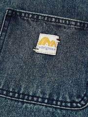 レザーカラー付きカラーブロックデニムジャケット