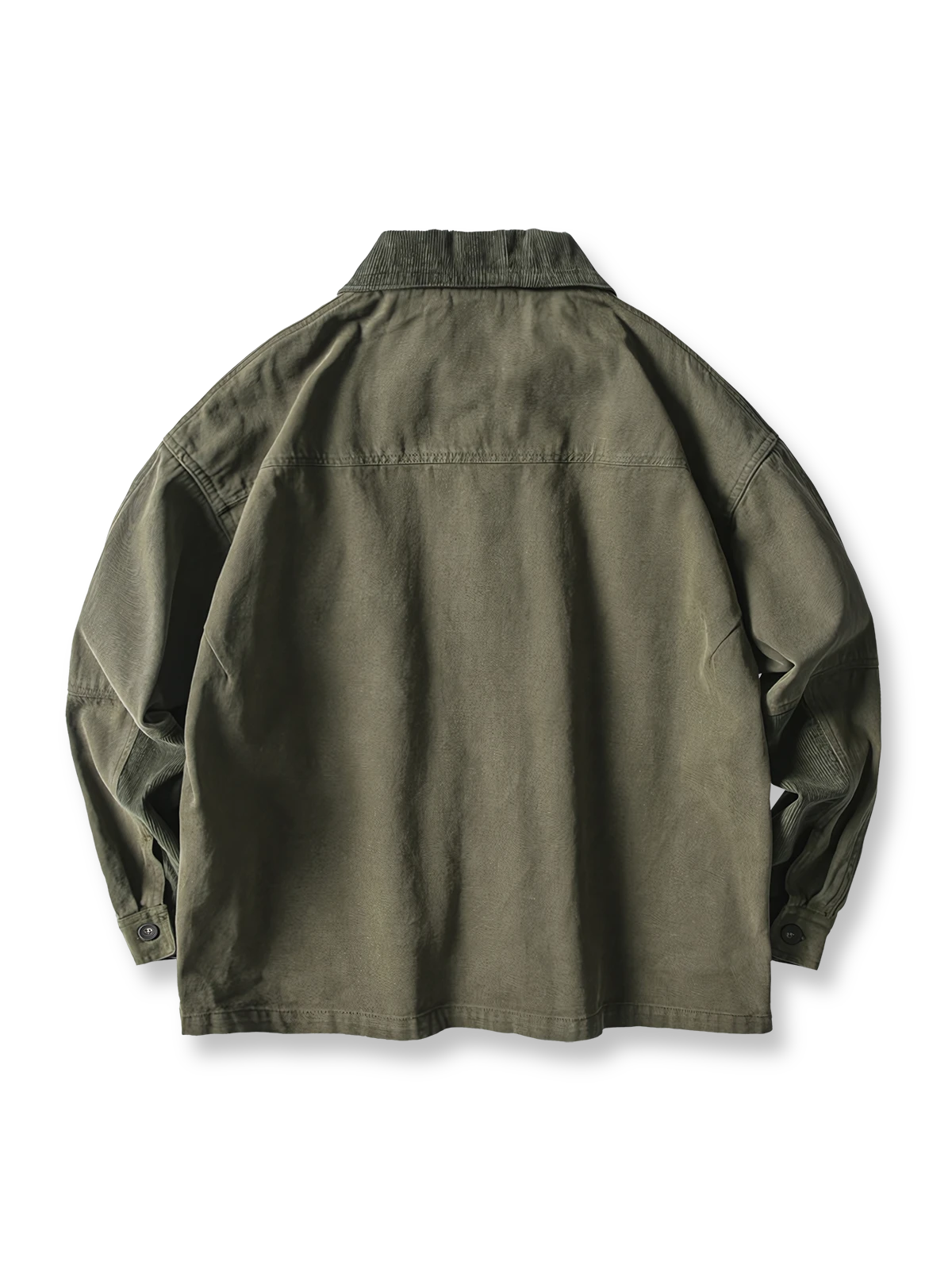 製品画像
"多ポケットカーゴジャケット、アメリカンヴィンテージとミリタリースタイルを融合したデザイン、100%コットンの生地で作られた厚みのあるジャケット、コーデュロイの襟と肘パッチが特徴的な個性的なデザイン"
詳細画像
"コーデュロイ襟と肘パッチが施された多ポケットカーゴジャケット、クラシックなミリタリースタイルにアメリカンヴィンテージデザインを取り入れ、大きな前ポケットで実用性も兼ね備えたディテール"