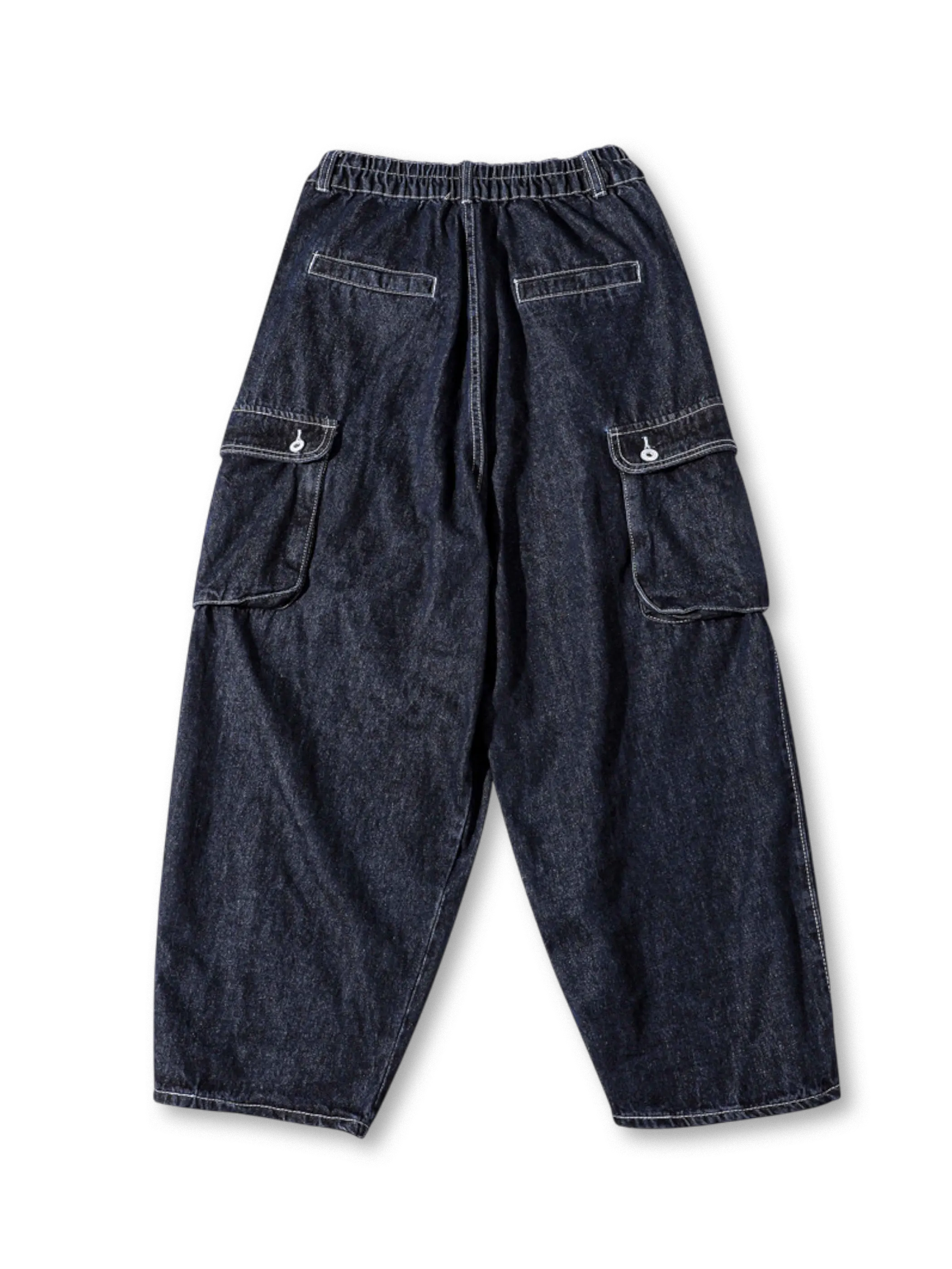ウォッシュデニムカーゴパンツ正面