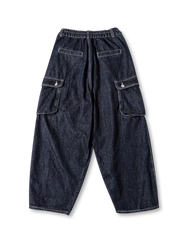 ウォッシュデニムカーゴパンツ正面