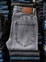 アメリカンレトロ グレーウォッシュデニムパンツ